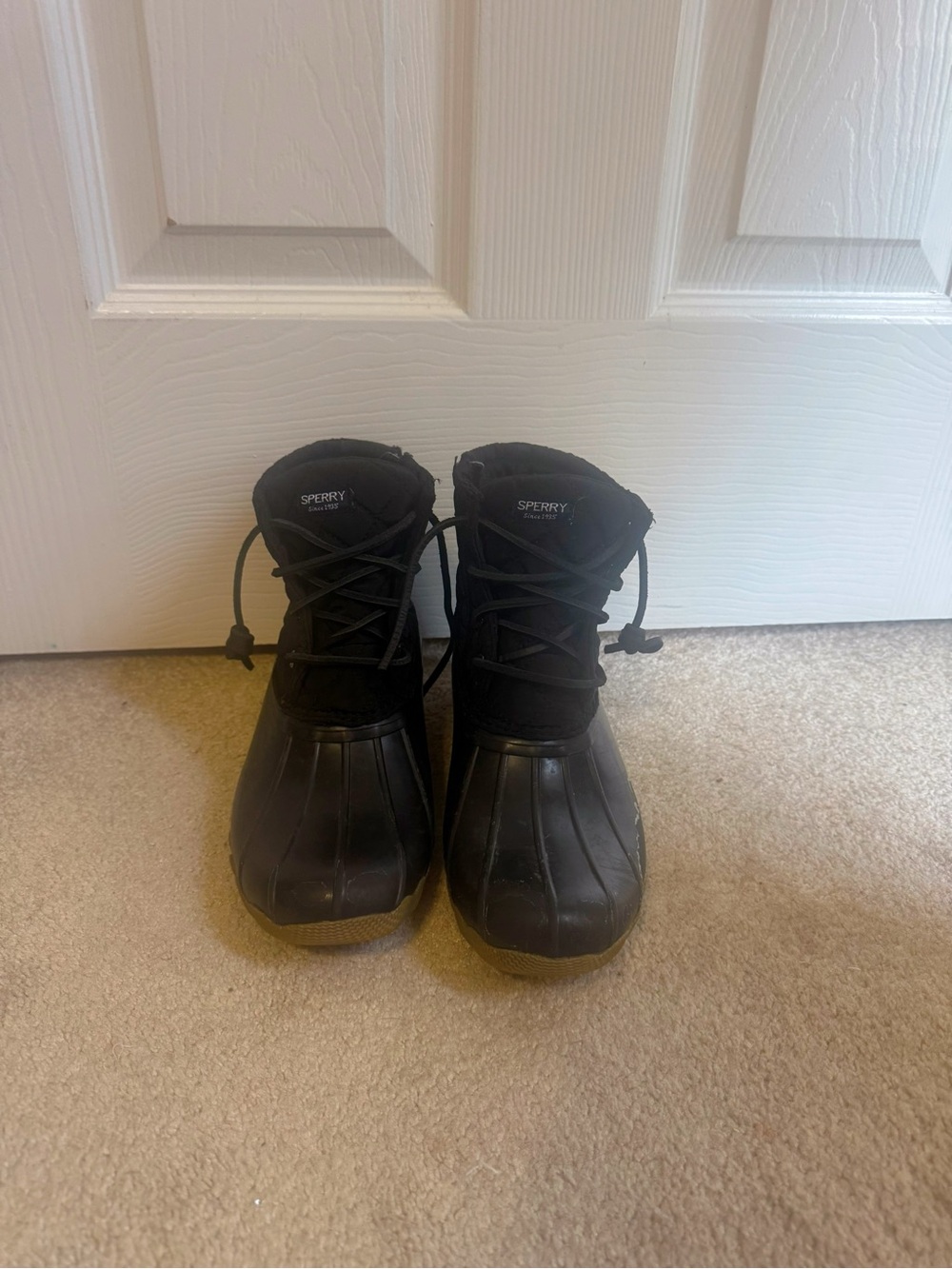 Waterproof Black Sperry Boots. (READ DESCRIPTION)